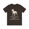Miniature Bull Terrier Dad Shirt, Vintage Dog Sketch Tee, Dog Dad Gift