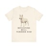 Miniature Bull Terrier Dad Shirt, Vintage Dog Sketch Tee, Dog Dad Gift