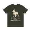 Miniature Bull Terrier Dad Shirt, Vintage Dog Sketch Tee, Dog Dad Gift