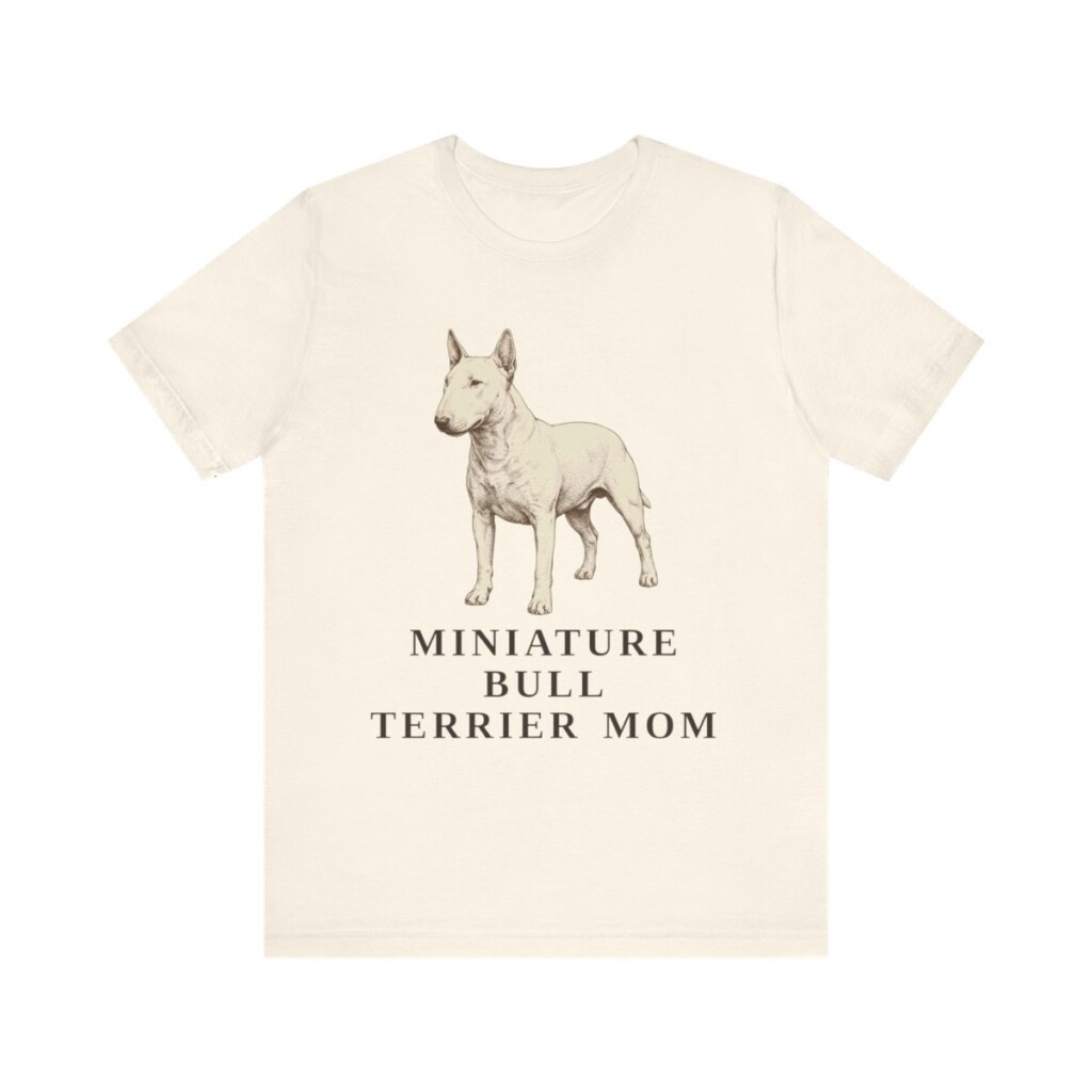 Miniature Bull Terrier Mom Shirt, Vintage Dog Sketch Tee, Dog Mom Gift