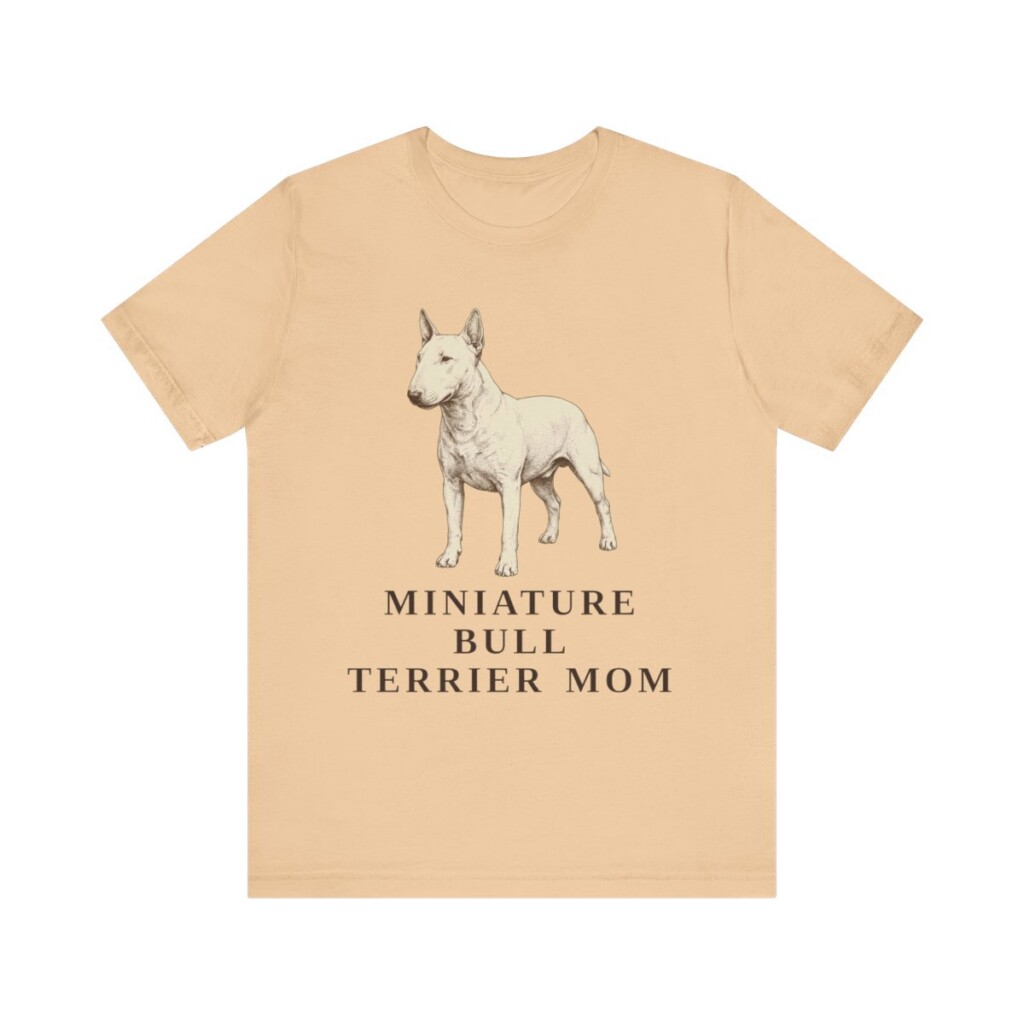 Miniature Bull Terrier Mom Shirt, Vintage Dog Sketch Tee, Dog Mom Gift