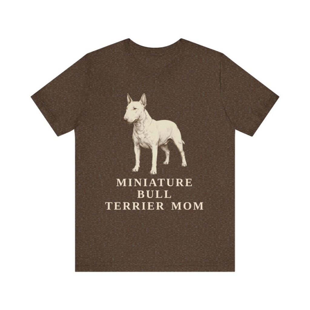 Miniature Bull Terrier Mom Shirt, Vintage Dog Sketch Tee, Dog Mom Gift