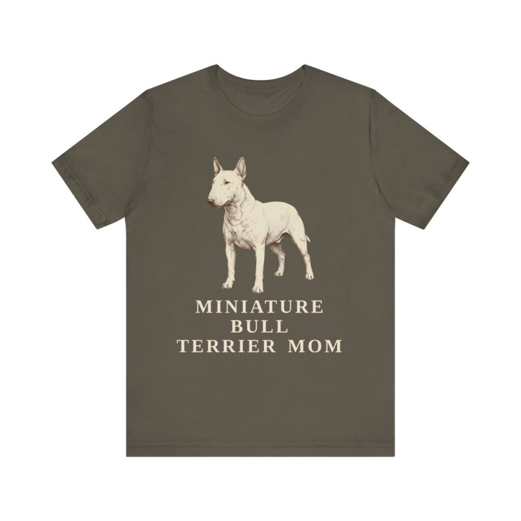 Miniature Bull Terrier Mom Shirt, Vintage Dog Sketch Tee, Dog Mom Gift
