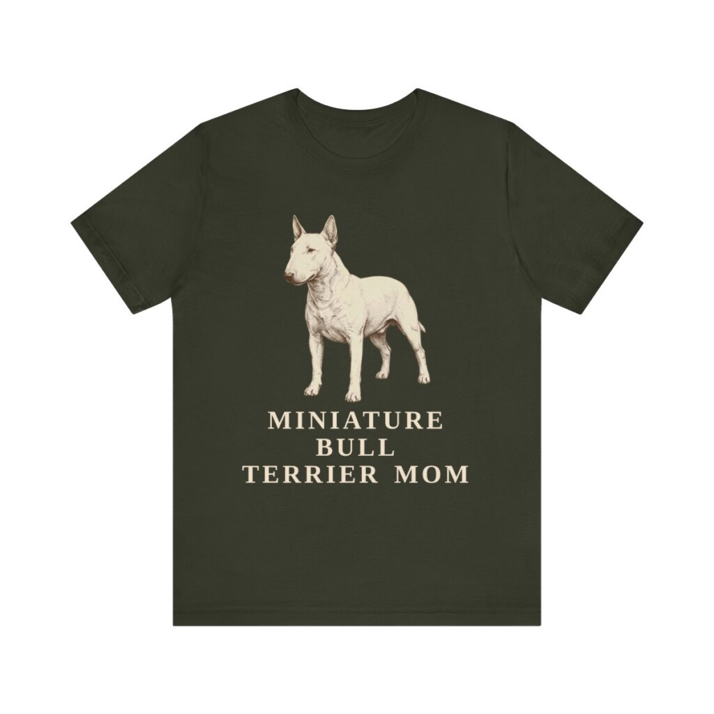 Miniature Bull Terrier Mom Shirt, Vintage Dog Sketch Tee, Dog Mom Gift