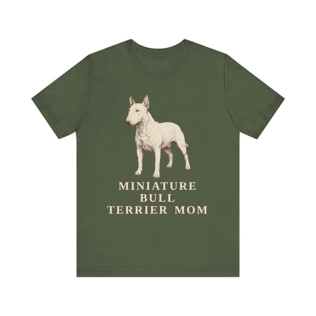 Miniature Bull Terrier Mom Shirt, Vintage Dog Sketch Tee, Dog Mom Gift
