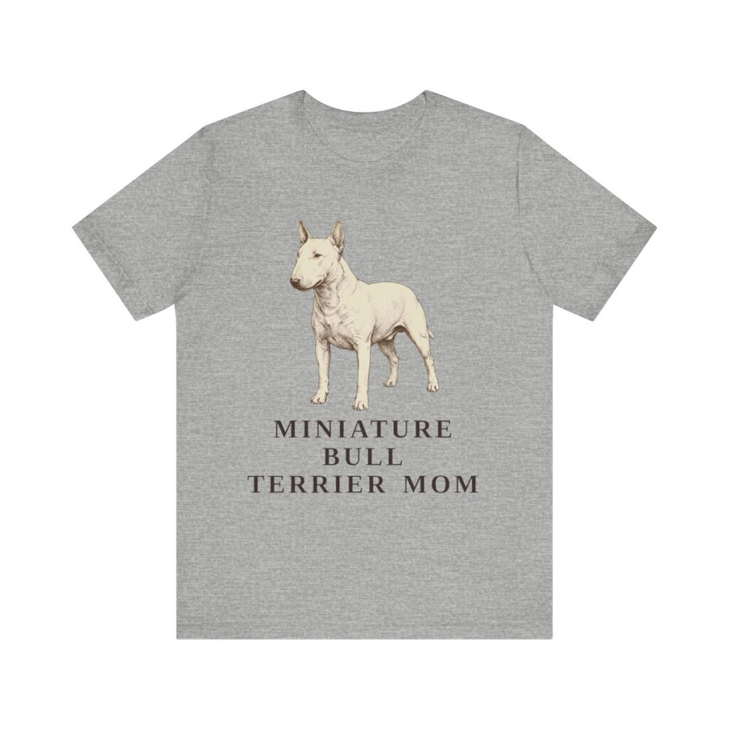 Miniature Bull Terrier Mom Shirt, Vintage Dog Sketch Tee, Dog Mom Gift