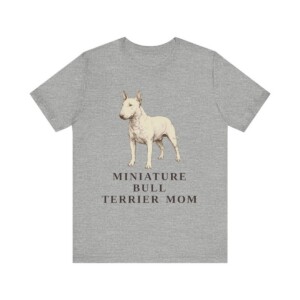 Miniature Bull Terrier Mom Shirt, Vintage Dog Sketch Tee, Dog Mom Gift