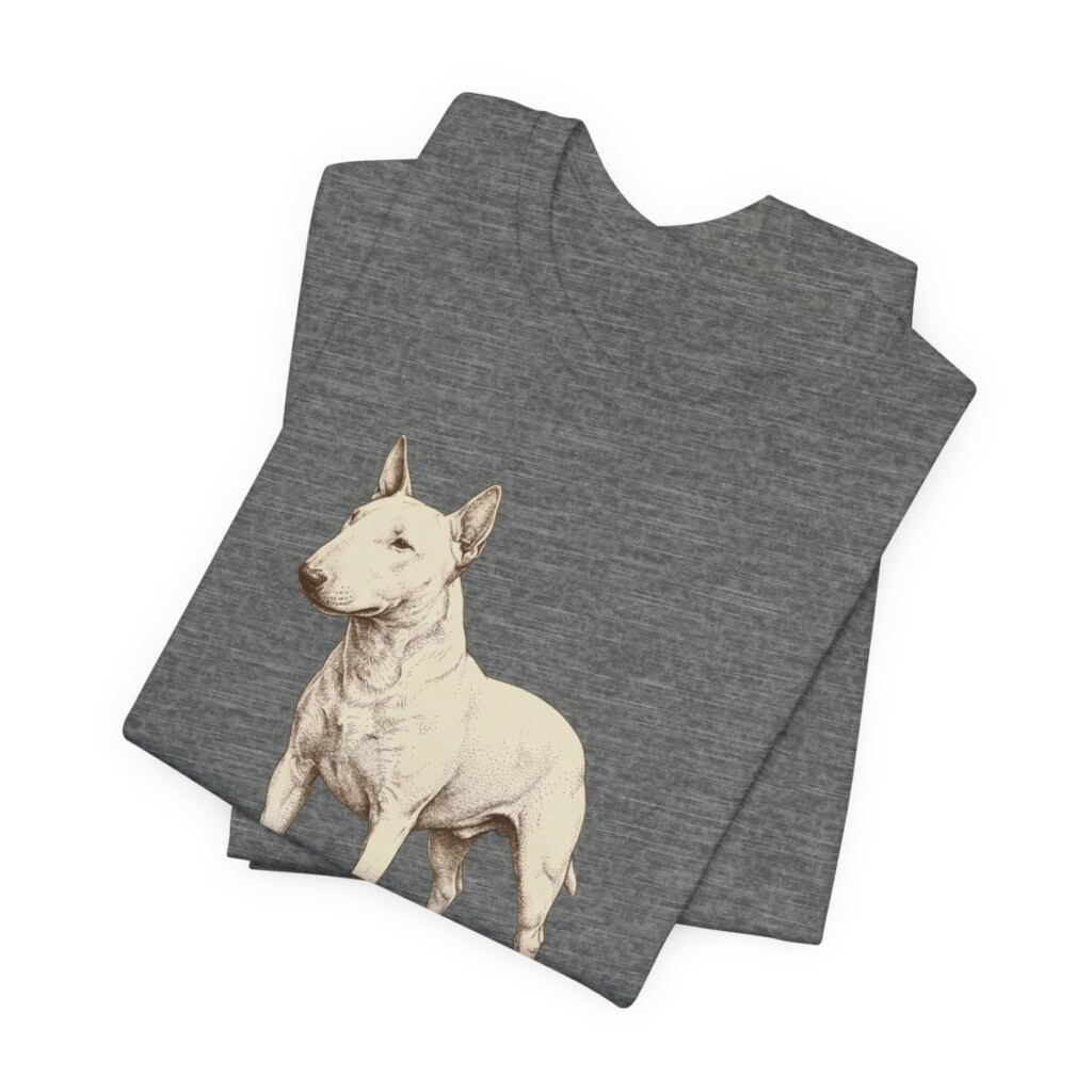 Miniature Bull Terrier Mom Shirt, Vintage Dog Sketch Tee, Dog Mom Gift