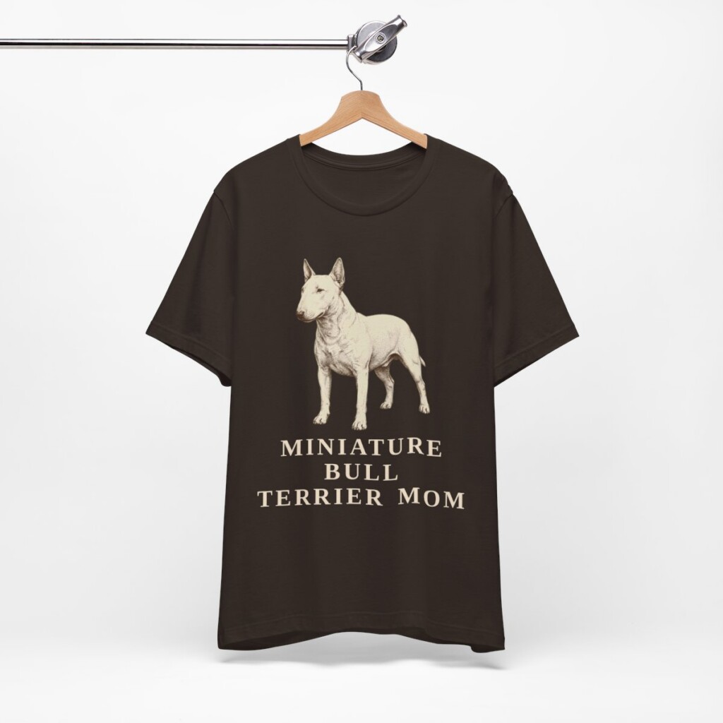 Miniature Bull Terrier Mom Shirt, Vintage Dog Sketch Tee, Dog Mom Gift