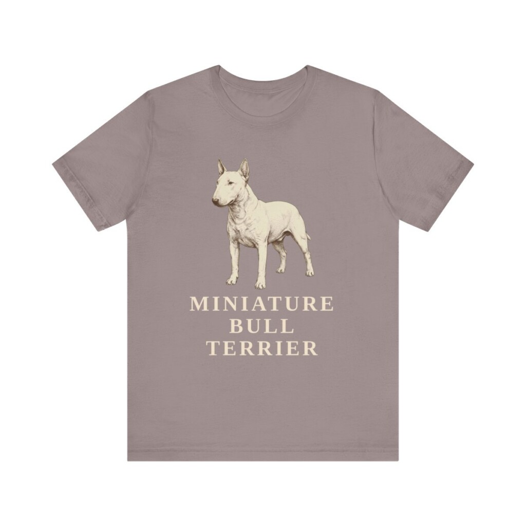Miniature Bull Terrier Lover Shirt, Vintage Dog Sketch Tee, Dog Lover Gift