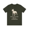 Miniature Bull Terrier Lover Shirt, Vintage Dog Sketch Tee, Dog Lover Gift