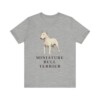 Miniature Bull Terrier Lover Shirt, Vintage Dog Sketch Tee, Dog Lover Gift