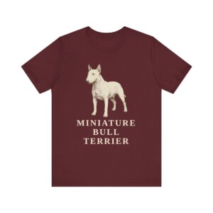 Miniature Bull Terrier Lover Shirt, Vintage Dog Sketch Tee, Dog Lover Gift