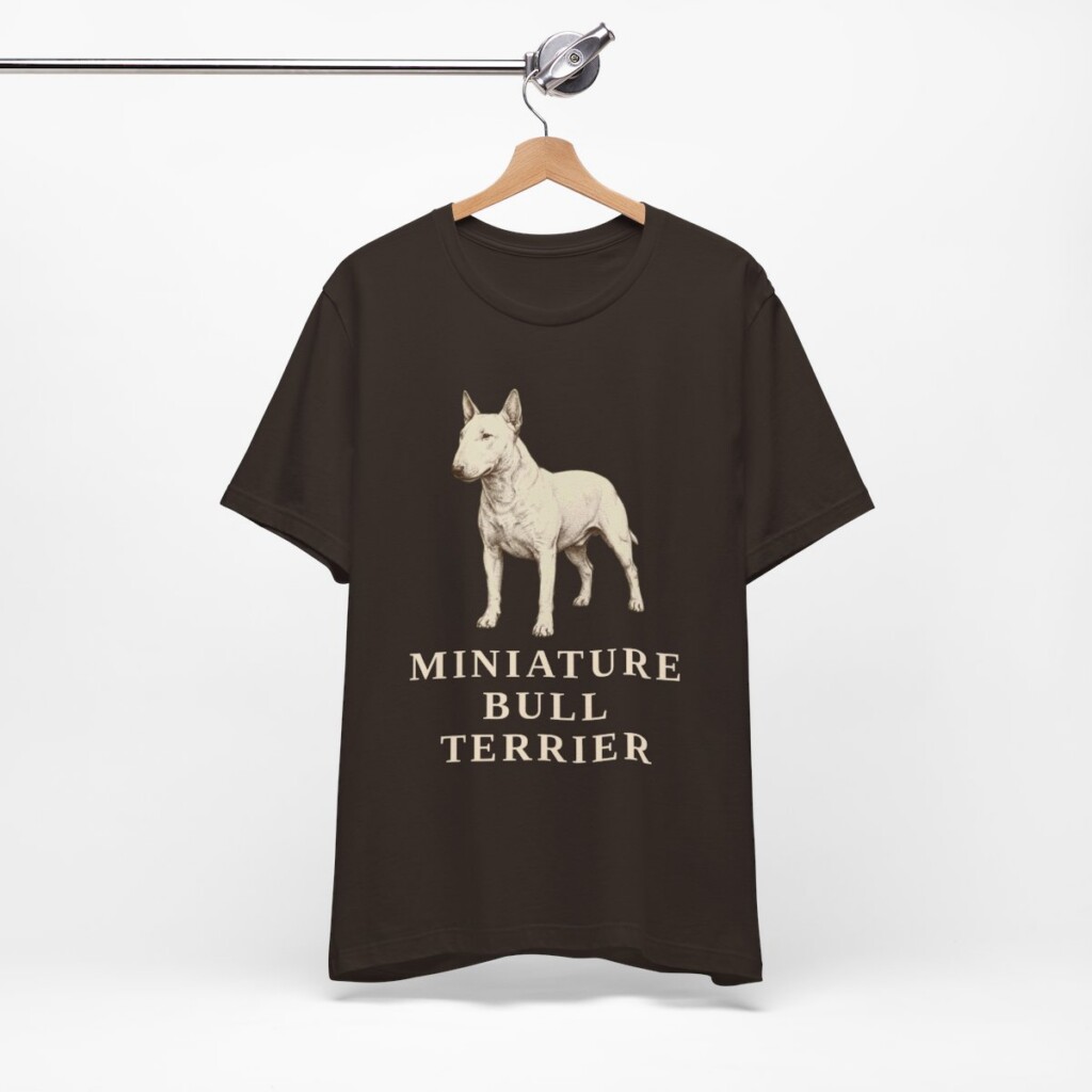 Miniature Bull Terrier Lover Shirt, Vintage Dog Sketch Tee, Dog Lover Gift