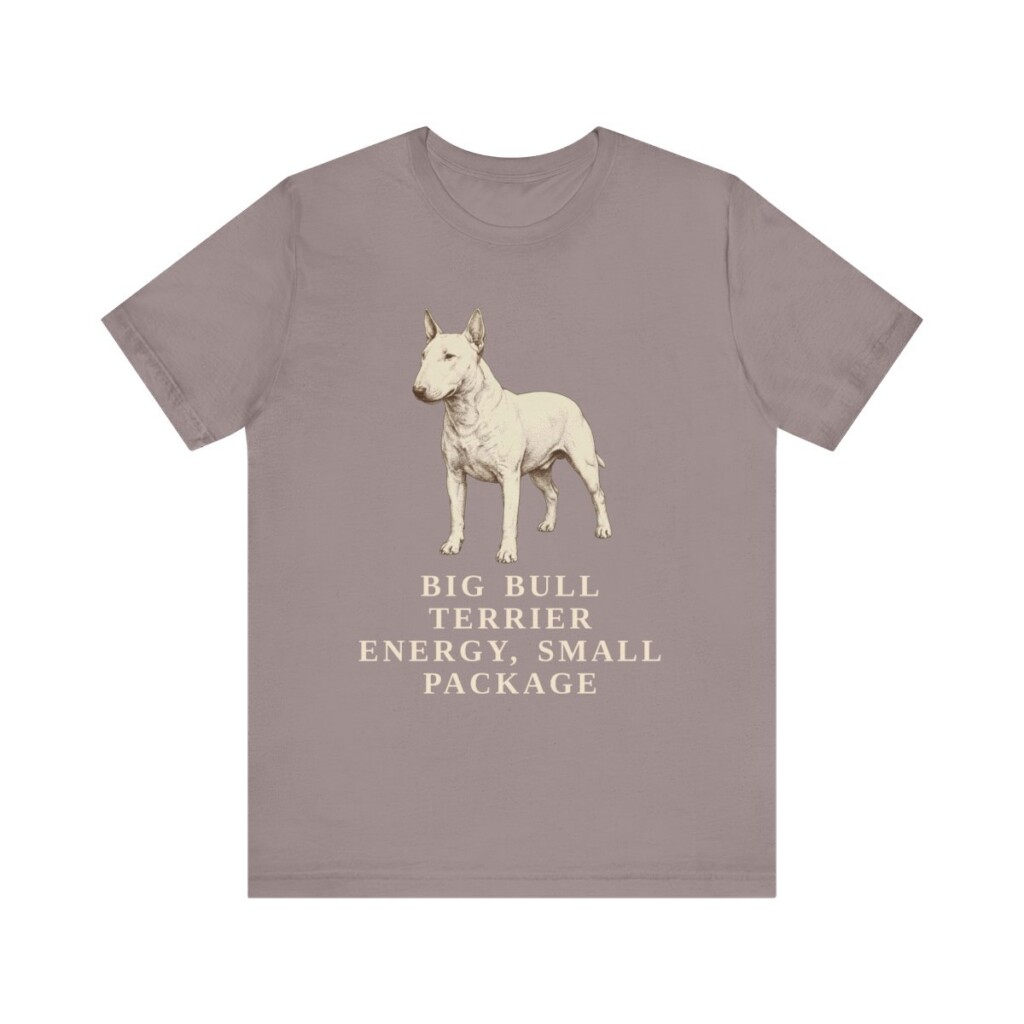 Miniature Bull Terrier Humor Shirt, Vintage Dog Sketch Tee, Dog Humor Gift