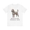 Miniature Poodle Dad Shirt, Vintage Dog Sketch Tee, Dog Dad Gift