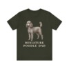 Miniature Poodle Dad Shirt, Vintage Dog Sketch Tee, Dog Dad Gift