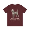 Miniature Poodle Dad Shirt, Vintage Dog Sketch Tee, Dog Dad Gift