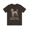 Miniature Poodle Dad Shirt, Vintage Dog Sketch Tee, Dog Dad Gift