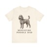 Miniature Poodle Dad Shirt, Vintage Dog Sketch Tee, Dog Dad Gift