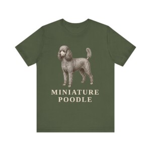 Miniature Poodle Lover Shirt, Vintage Dog Sketch Tee, Dog Lover Gift