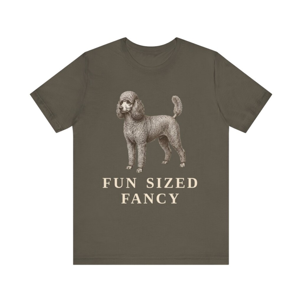 Miniature Poodle Humor Shirt, Vintage Dog Sketch Tee, Dog Humor Gift