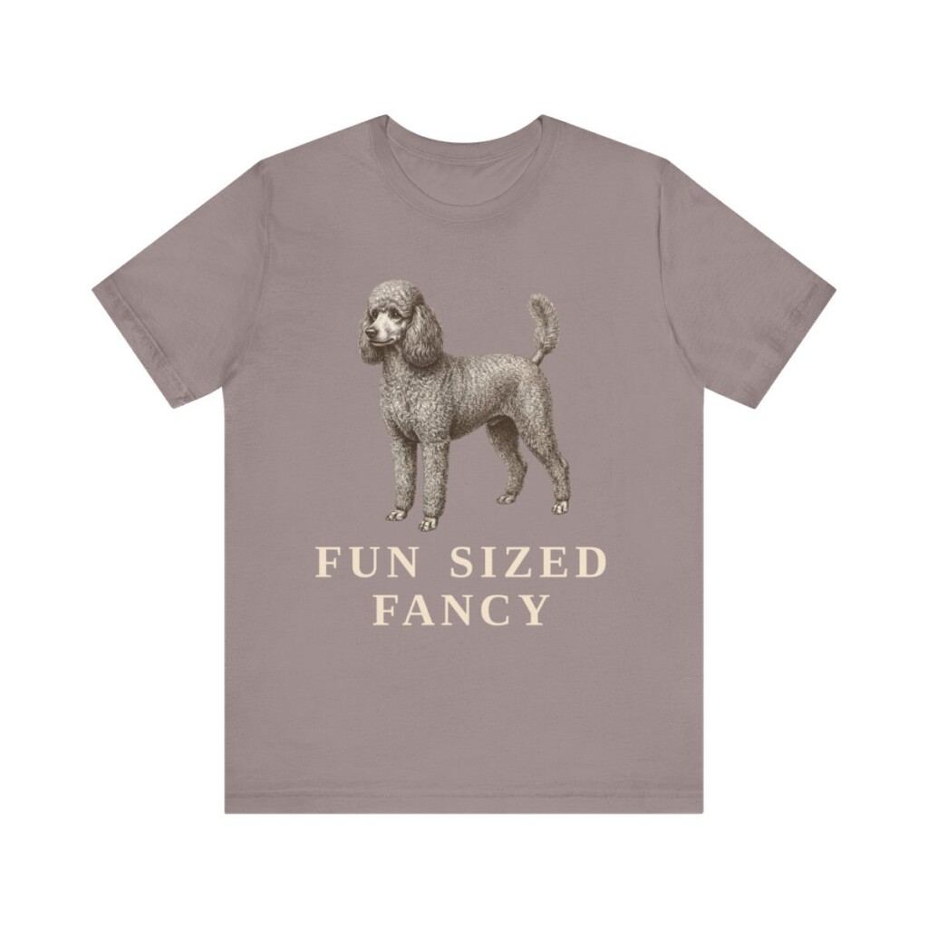 Miniature Poodle Humor Shirt, Vintage Dog Sketch Tee, Dog Humor Gift