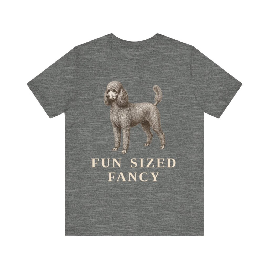 Miniature Poodle Humor Shirt, Vintage Dog Sketch Tee, Dog Humor Gift