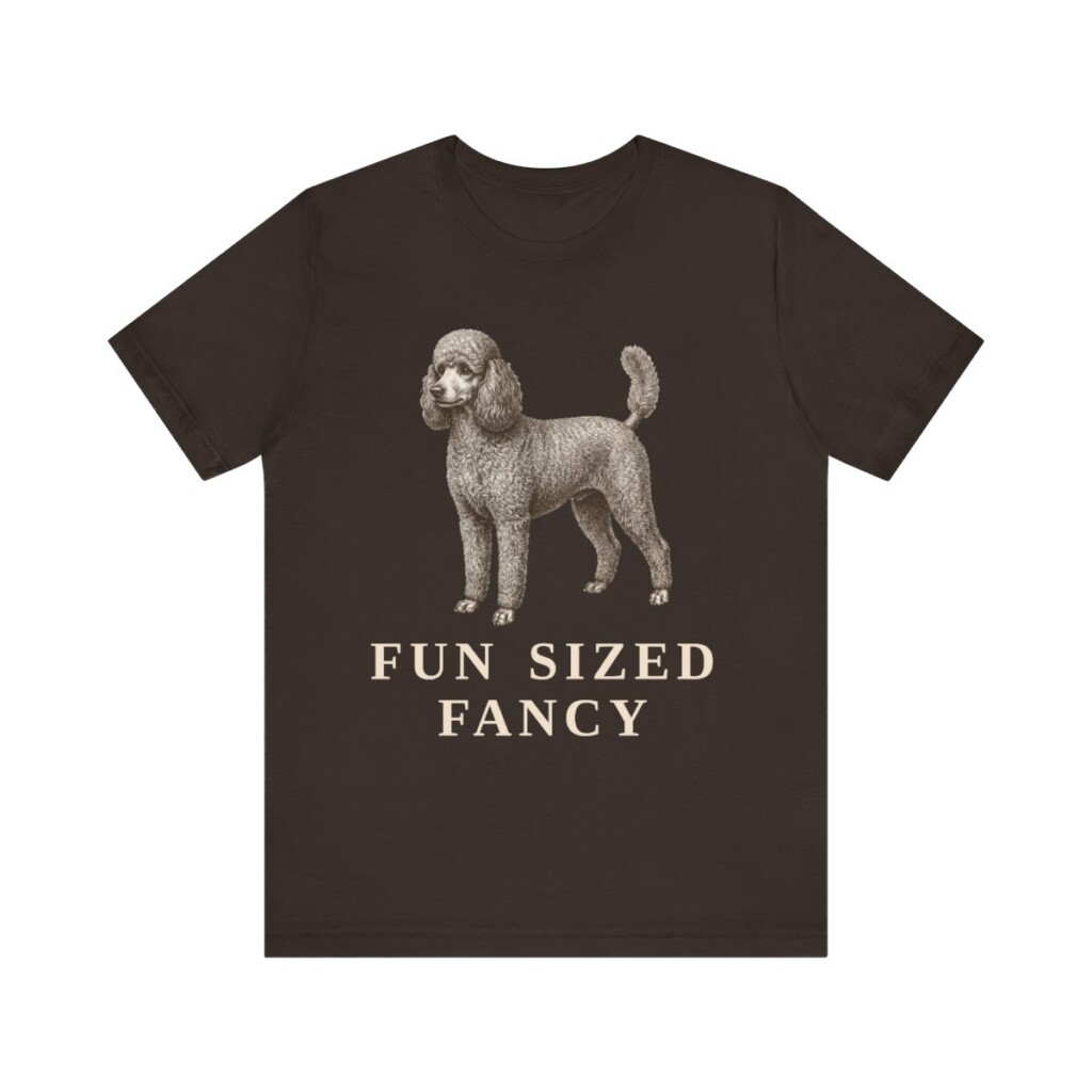 Miniature Poodle Humor Shirt, Vintage Dog Sketch Tee, Dog Humor Gift
