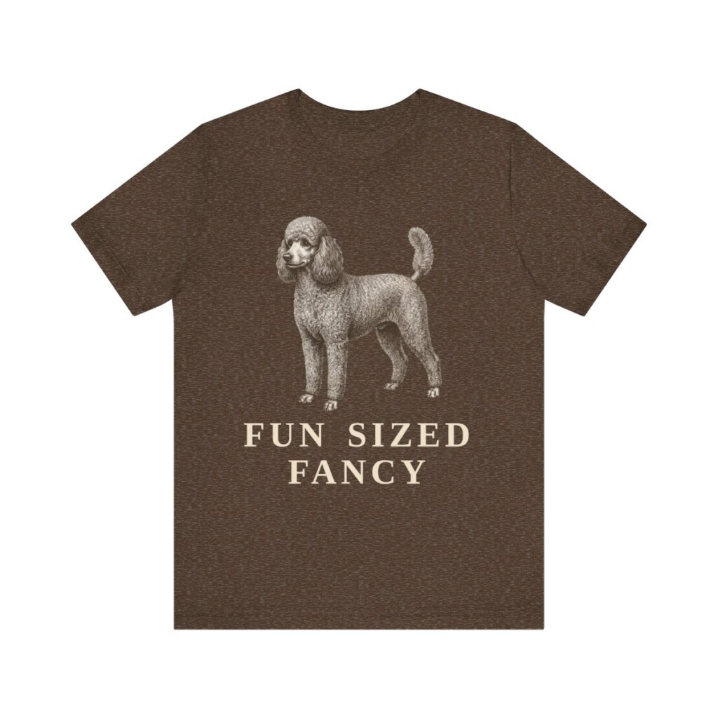 Miniature Poodle Humor Shirt, Vintage Dog Sketch Tee, Dog Humor Gift