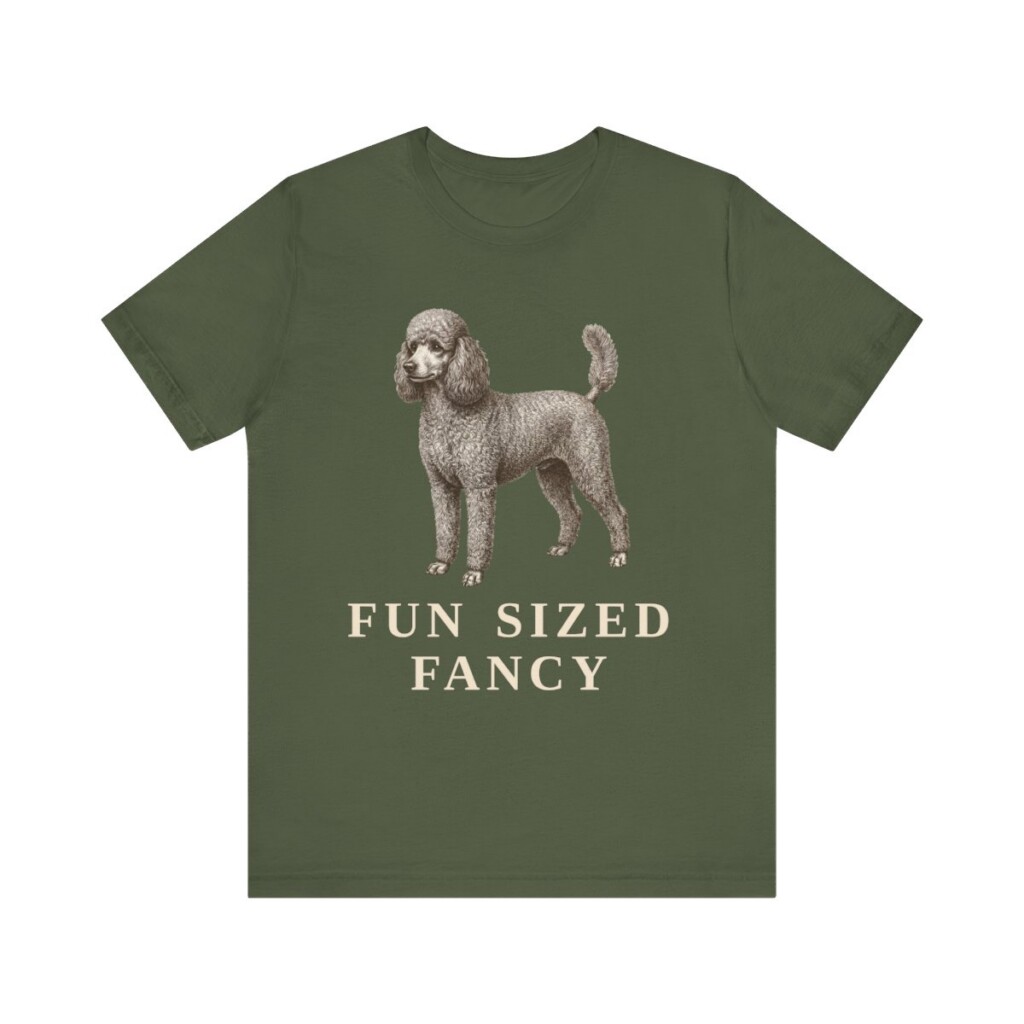 Miniature Poodle Humor Shirt, Vintage Dog Sketch Tee, Dog Humor Gift