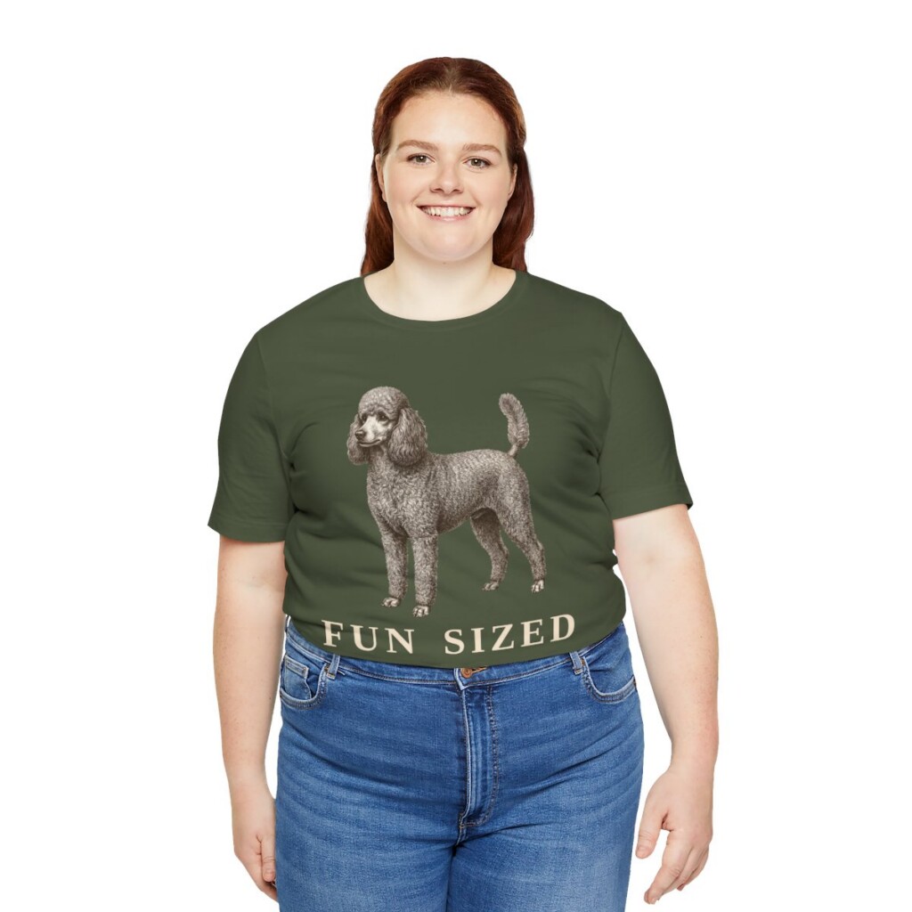 Miniature Poodle Humor Shirt, Vintage Dog Sketch Tee, Dog Humor Gift