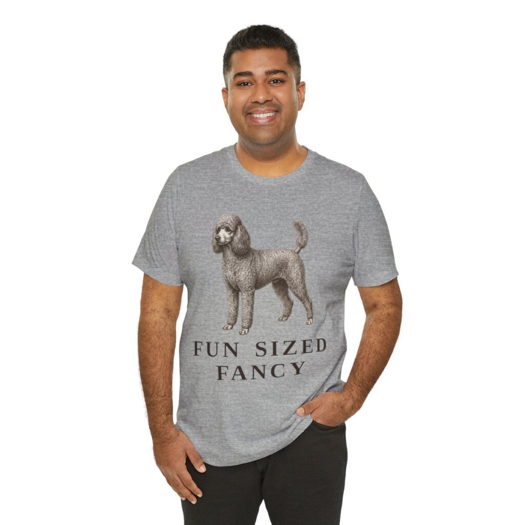 Miniature Poodle Humor Shirt, Vintage Dog Sketch Tee, Dog Humor Gift