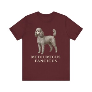 Miniature Poodle Latin Shirt, Vintage Dog Sketch Tee, Dog Latin Gift