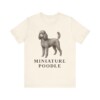 Miniature Poodle Lover Shirt, Vintage Dog Sketch Tee, Dog Lover Gift
