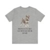 Miniature Schnauzer Dad Shirt, Vintage Dog Sketch Tee, Dog Dad Gift