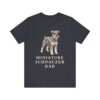 Miniature Schnauzer Dad Shirt, Vintage Dog Sketch Tee, Dog Dad Gift