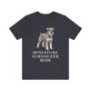 Miniature Schnauzer Mom Shirt, Vintage Dog Sketch Tee, Dog Mom Gift