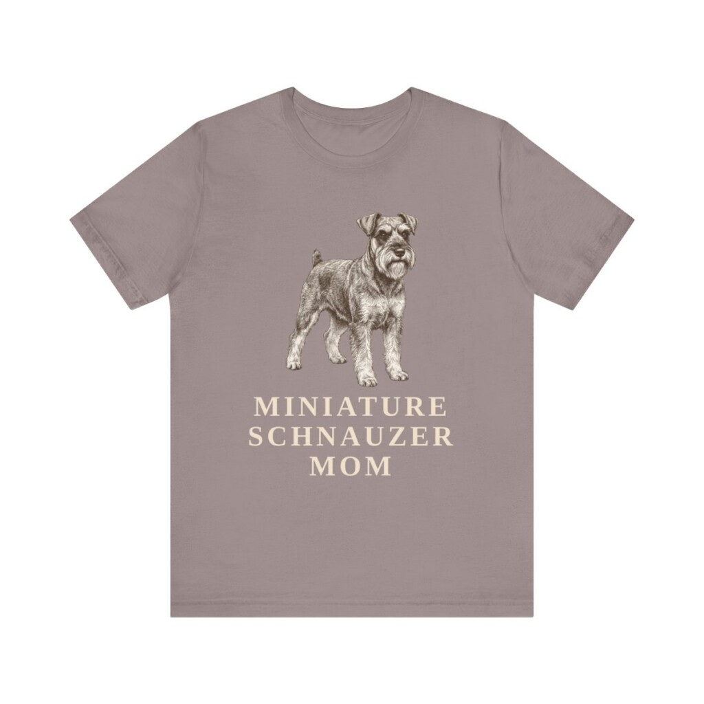Miniature Schnauzer Mom Shirt, Vintage Dog Sketch Tee, Dog Mom Gift