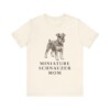 Miniature Schnauzer Mom Shirt, Vintage Dog Sketch Tee, Dog Mom Gift