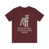 Miniature Schnauzer Mom Shirt, Vintage Dog Sketch Tee, Dog Mom Gift