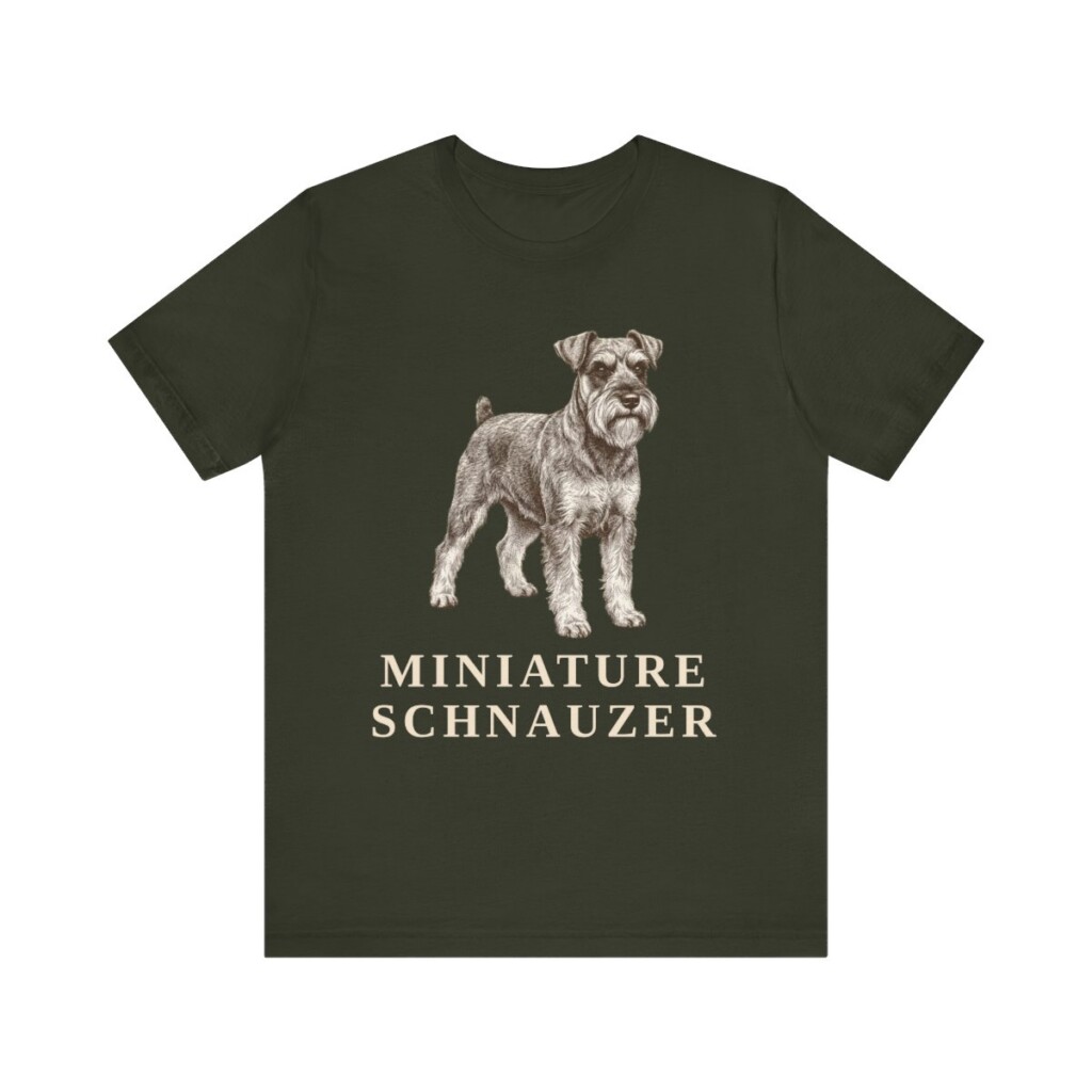 Miniature Schnauzer Lover Shirt, Vintage Dog Sketch Tee, Dog Lover Gift Miniature Schnauzer Lover Shirt, Vintage Dog Sketch Tee, Dog Lover Gift