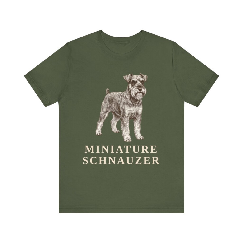 Miniature Schnauzer Lover Shirt, Vintage Dog Sketch Tee, Dog Lover Gift Miniature Schnauzer Lover Shirt, Vintage Dog Sketch Tee, Dog Lover Gift