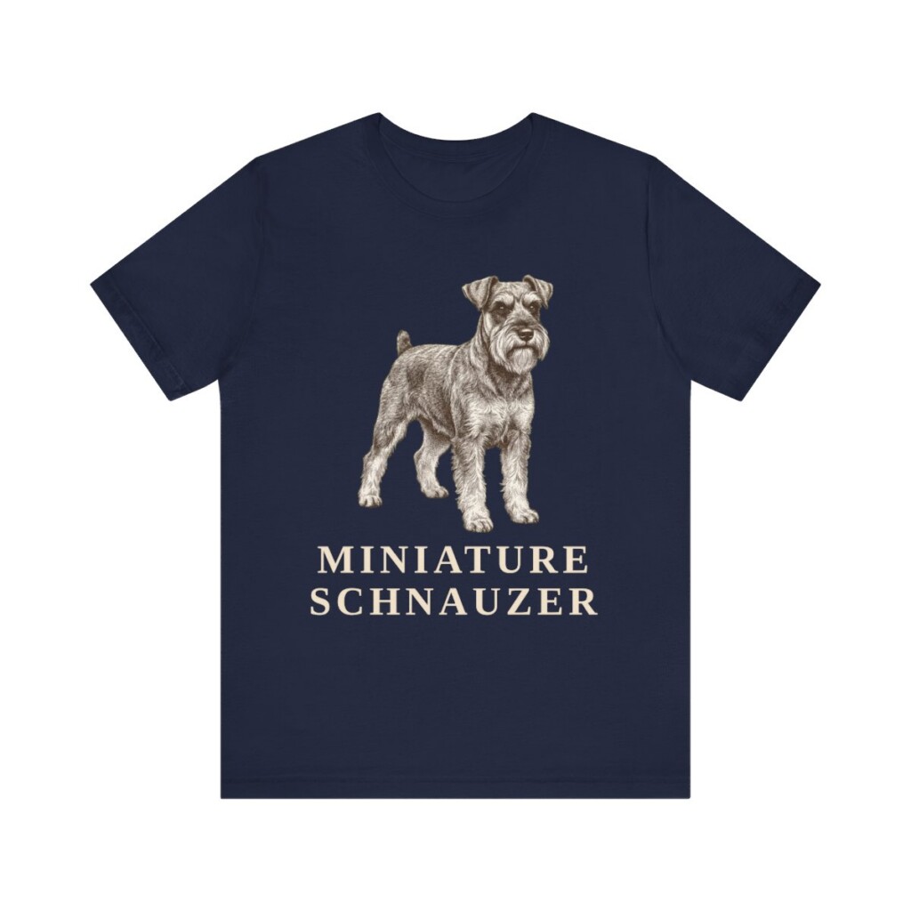 Miniature Schnauzer Lover Shirt, Vintage Dog Sketch Tee, Dog Lover Gift Miniature Schnauzer Lover Shirt, Vintage Dog Sketch Tee, Dog Lover Gift