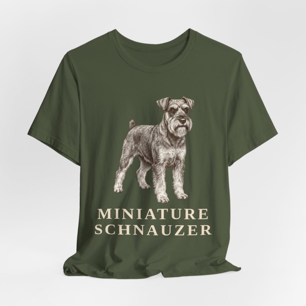 Miniature Schnauzer Lover Shirt, Vintage Dog Sketch Tee, Dog Lover Gift Miniature Schnauzer Lover Shirt, Vintage Dog Sketch Tee, Dog Lover Gift