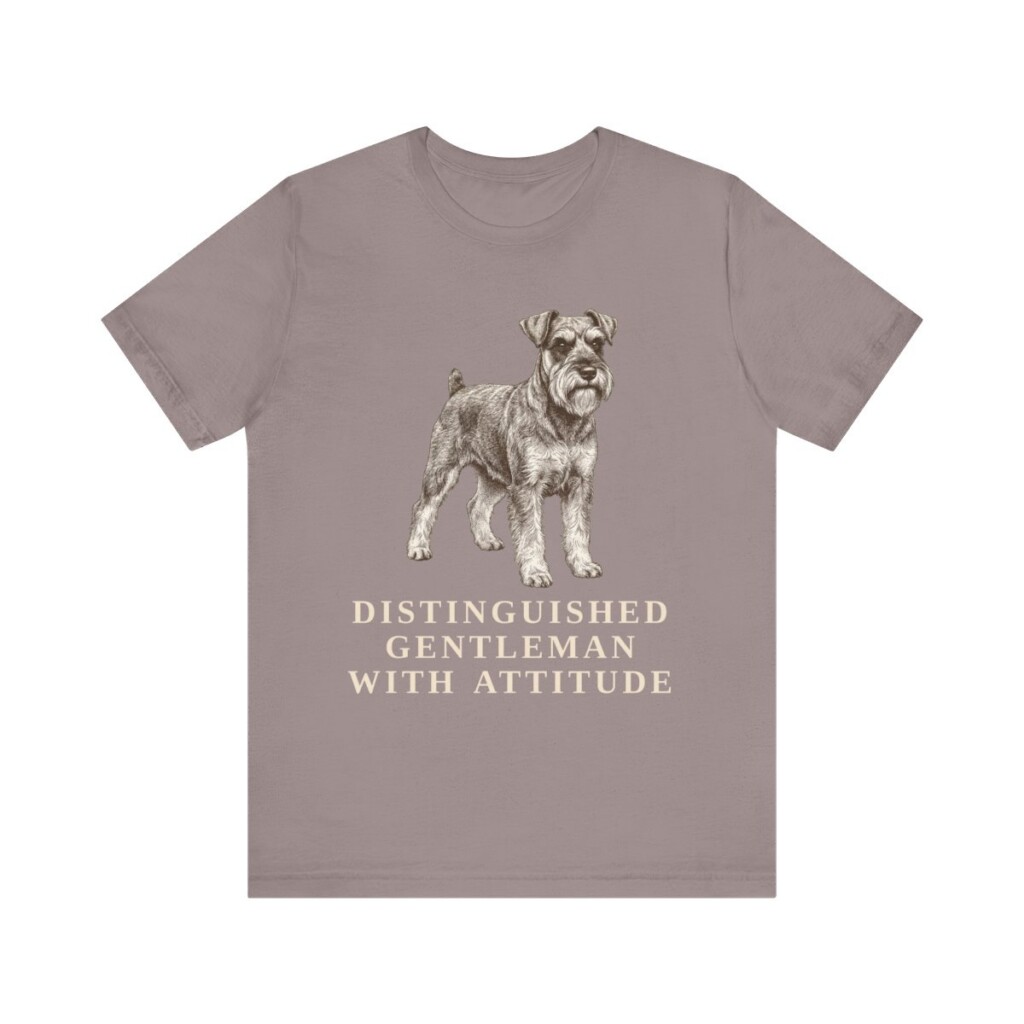 Miniature Schnauzer Humor Shirt, Vintage Dog Sketch Tee, Dog Humor Gift