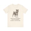 Miniature Schnauzer Humor Shirt, Vintage Dog Sketch Tee, Dog Humor Gift