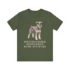 Miniature Schnauzer Humor Shirt, Vintage Dog Sketch Tee, Dog Humor Gift
