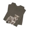 Miniature Schnauzer Humor Shirt, Vintage Dog Sketch Tee, Dog Humor Gift
