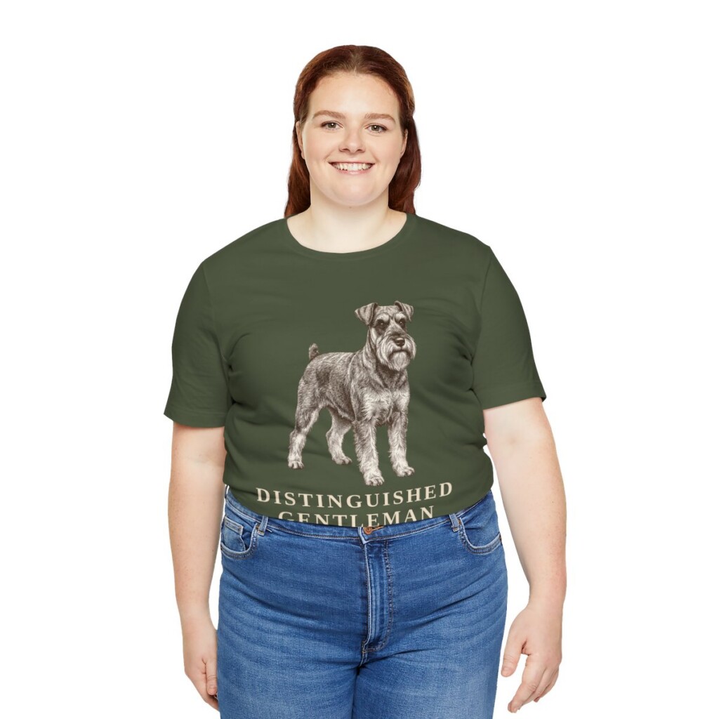 Miniature Schnauzer Humor Shirt, Vintage Dog Sketch Tee, Dog Humor Gift
